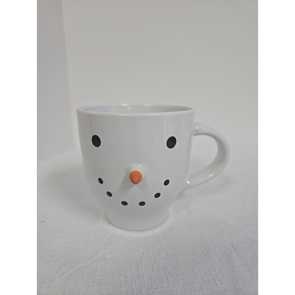 Royal Norfolk Snowman Holiday Mug with 3D Nose 16oz Christmas Coffee Cup